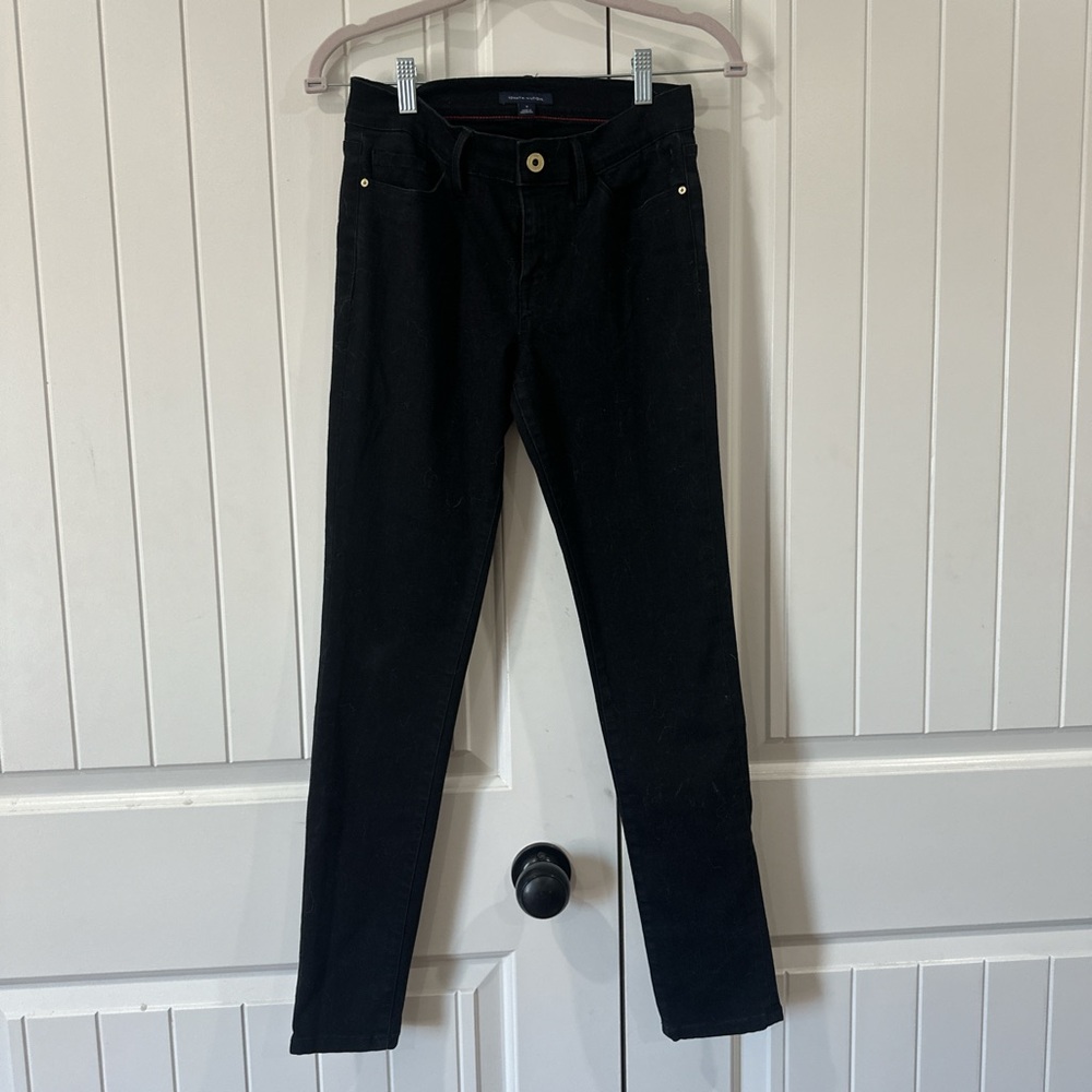 Black denim jeans